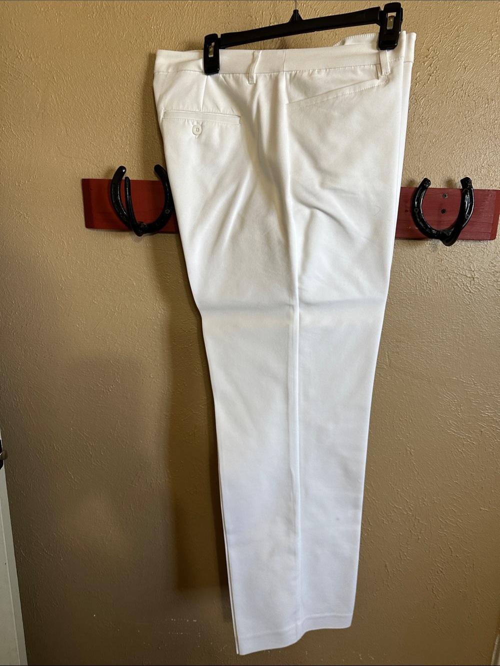 Christopher & Banks White Straight Leg Women's Trousers